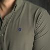 Camisa Dryflex Force verde militar FOR3364 — detalle de tela