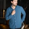 Camisa Dryflex Force azul zafiro FOR3366 — vista posterior
