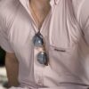 Camisa Hooka Air basica de manga corta Palo Rosa FOR3370 — en modelo
