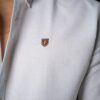 Camisa básica lino blanco FOR3380 — en modelo