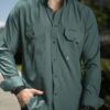 Camisa Sunflex básica verde petroleo FOR3391 — detalle