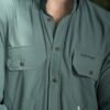 Camisa Sunflex básica verde petroleo FOR3391 — vista lateral