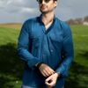 Camisa Sunflex básica Azul Francia FOR3393 — vista frontal