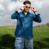 Camisa Sunflex básica Azul Francia FOR3393 — detalle