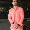 Camisa Sunflex básica coral FOR3395 — en modelo