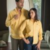 Camisa de cuadros amarillo FOR3396 — vista alternativa