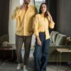 Camisa de cuadros amarillo FOR3396 — imagen 8
