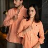 Camisa de cuadros naranja FOR3398 — imagen 8
