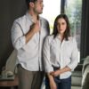 Camisa de cuadros gris FOR3402 — detalle