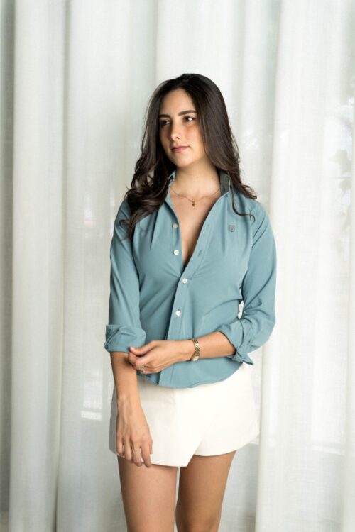 Camisa Dryflex jade FOR3405 — vista frontal