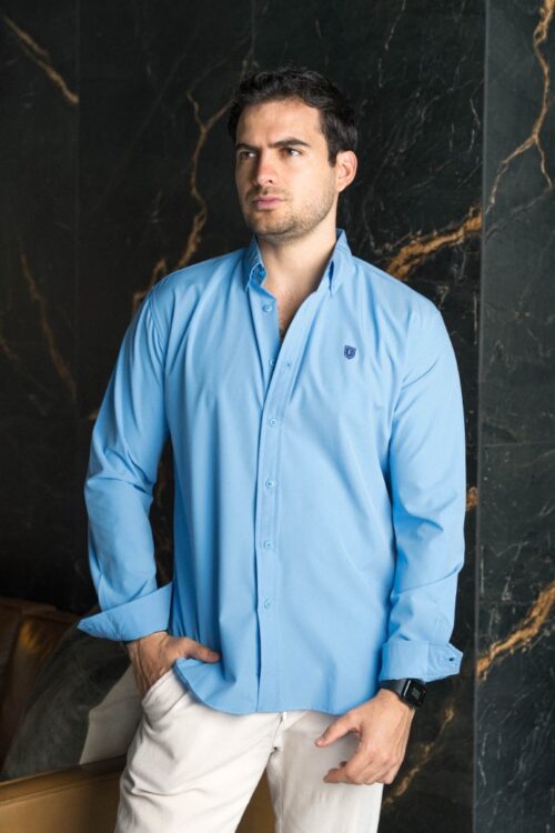 Camisa Dryflex Baby Blue FOR3406 — vista frontal
