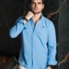 Camisa Dryflex Baby Blue FOR3406 — vista posterior