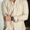 Camisa de rayas Terracota FOR3414 — detalle