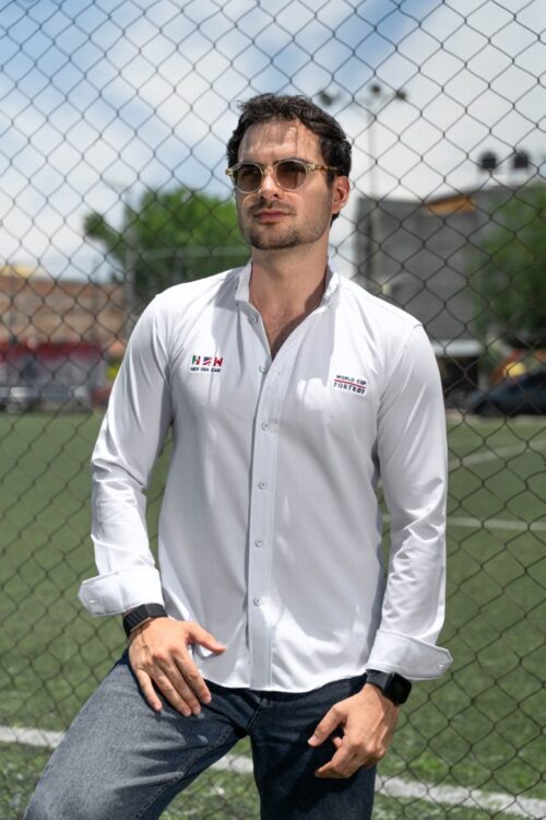 Camisa Dryflex blanca World Cup FOR3424 — vista frontal