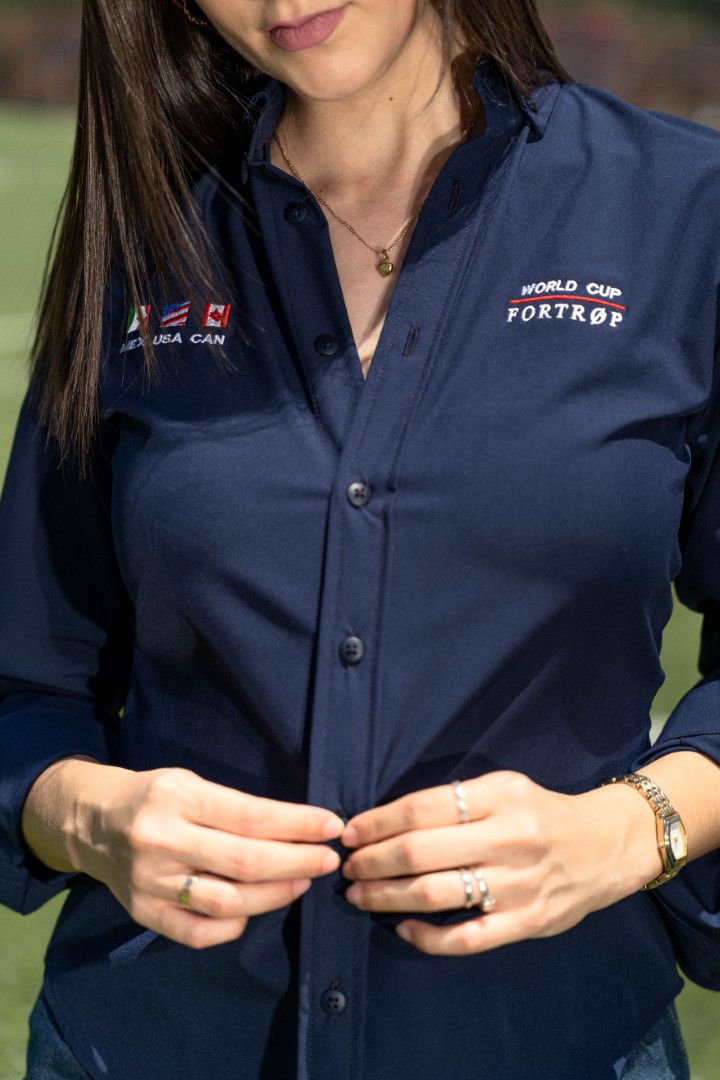 Camisa Dryflex Azul Marino World Cup FOR3429 — detalle