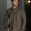 Camisa básica Verde Militar | FOR3436 - Imagen 2