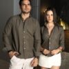 Camisa básica Verde Militar | FOR3436 - Imagen 6