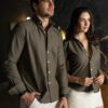 Camisa básica Verde Militar | FOR3436 - Imagen 8