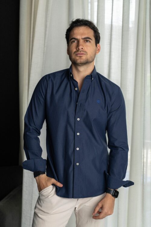 Camisa básica Azul Marino | FOR3444