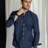 Camisa básica Azul Marino | FOR3444 - Imagen 5