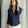 Camisa básica azul marino | FOR3445 - Imagen 4