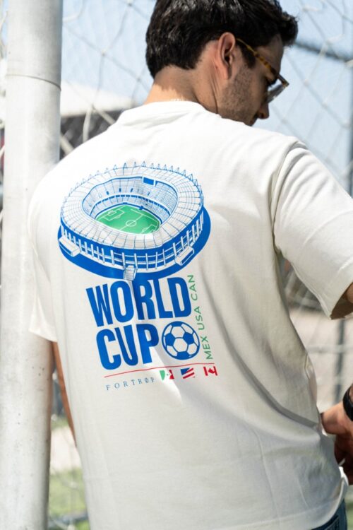 Playera Oversize Hueso World Cup | OV5011