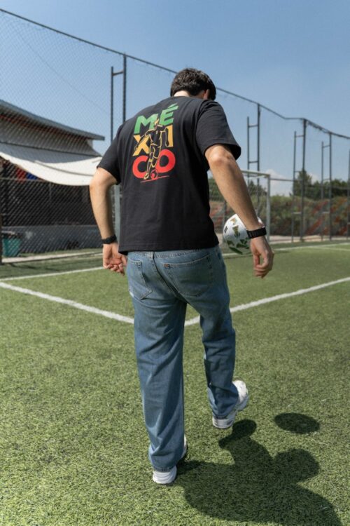 Alternative view of Playera Oversize Negra World Cup | OV5013