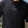 Playera Oversize Negra World Cup OV5013 — vista lateral