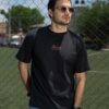 Playera Oversize Negra y Naranja World Cup OV5014 — detalle