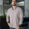Camisa de Minicuadro de Multicolor FOR3209 — vista frontal