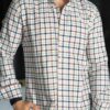 Camisa de cuadros terracota FOR3408 — detalle