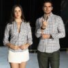 Camisas de cuadros terracota FOR3408 y FOR3409 — ambos modelos (2)