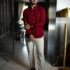 Camisa básica vino | FOR3438 - Imagen 3