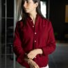 Camisa básica vino | FOR3439 - Imagen 2