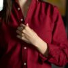 Camisa básica vino | FOR3439 - Imagen 5