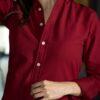 Camisa básica vino | FOR3439 - Imagen 6