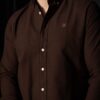 Camisa básica chocolate | FOR3442 - Imagen 4