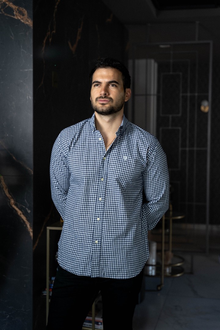 Camisa de cuadros azul y marino | FOR3450