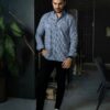 Camisa de cuadros azul y marino | FOR3450 - Imagen 3