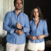 Camisa básica azul y mezclilla | FOR3435 - Imagen 7