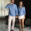 Camisa básica azul y mezclilla | FOR3435 - Imagen 8