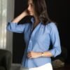 Camisa básica azul y mezclilla | FOR3435 - Imagen 6