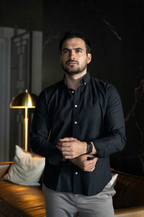 Camisa básica negra | FOR3458