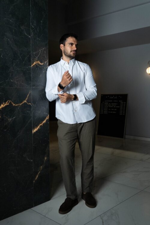Alternative view of Camisa básica blanca | FOR3460