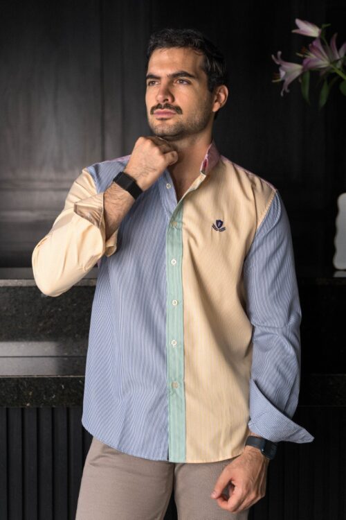 Camisa de rayas amarillo | FOR3462