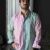 Camisa de rayas menta | FOR3466 - Imagen 2