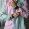 Camisa de rayas menta | FOR3466 - Imagen 4
