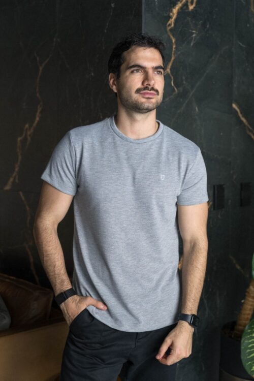 Playera básica gris | PT0007