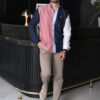 Camisa de combinaciones marino, rosa, cielo y blanco | FOR3476 - Imagen 3