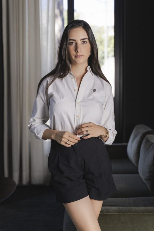 Camisa básica hueso | FOR3485